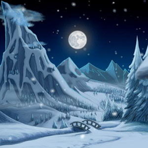 Background art for 'Mimi and the Mountain Dragon' animation.
